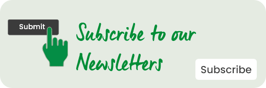 Banner with a hand selecting a submit button and the words “Subscribe to our Newsletters,” with a “Subscribe” button.