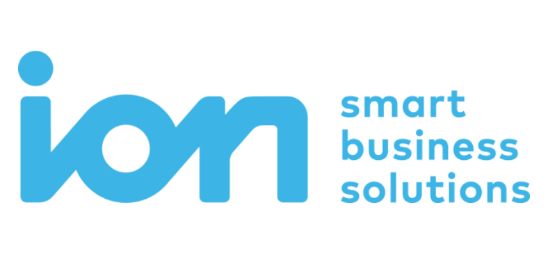Ion logo with the words “smart business solutions” displayed on a white background.