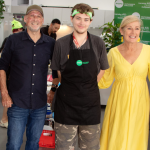 Kate Bracks, Matt Golinski, STEPS Pathways College Boarding Program student Alec, Kim McCosker, and STEPS Pathways College Day Program student Lachlan at Ready STEPS Cook.