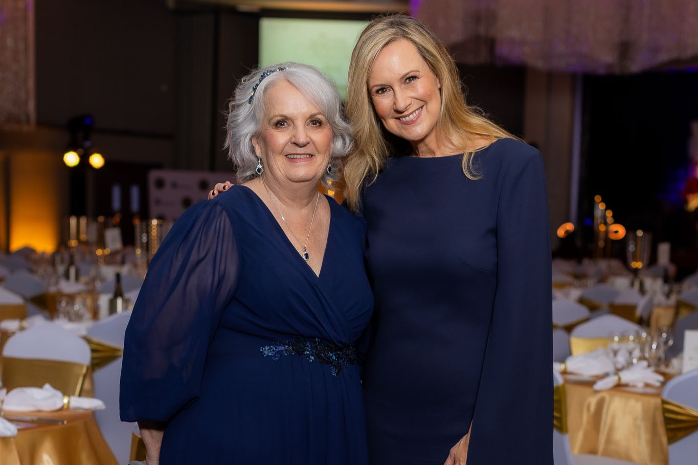Carmel Crouch AM and Melissa Doyle AM attending the 2025 STEPS Grand Winter Ball